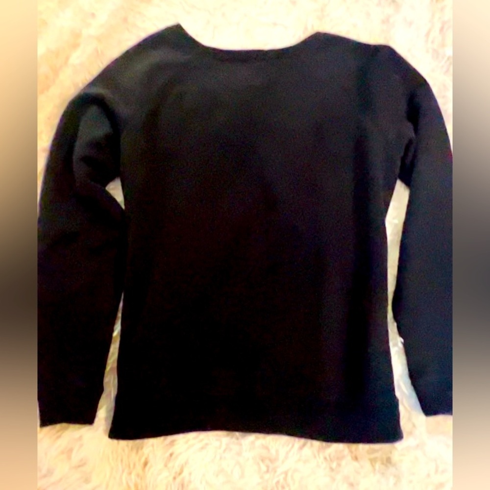 American Eagle 🦅 Outfitters Women’s Black Logo Sweatshirt - Picture 4 of 4